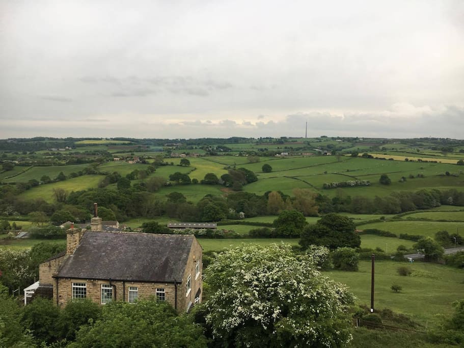 This is the stunning view from the hut.