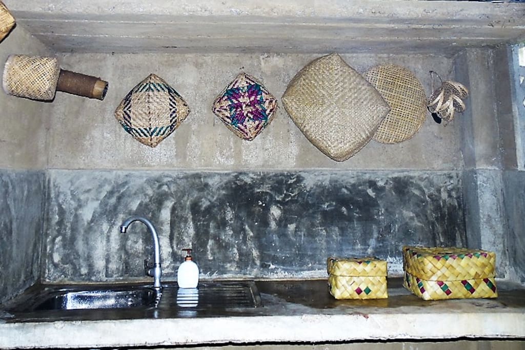 Kitchen with traditional equipment