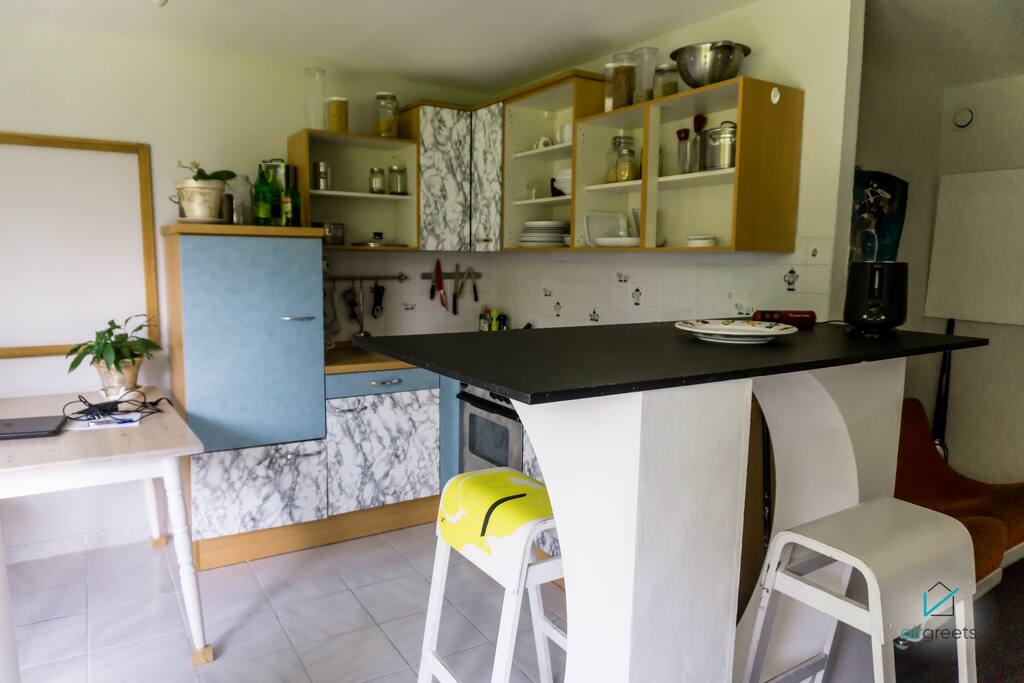Enjoy your dishes at the table.