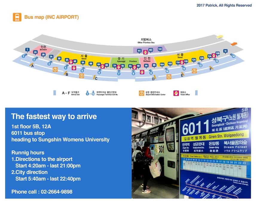 INC airport bus station.