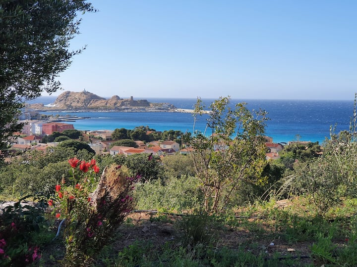 Studio Vue Mer Imprenable - L'Île-Rousse