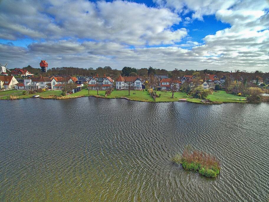 Aerial view of Hermitage house