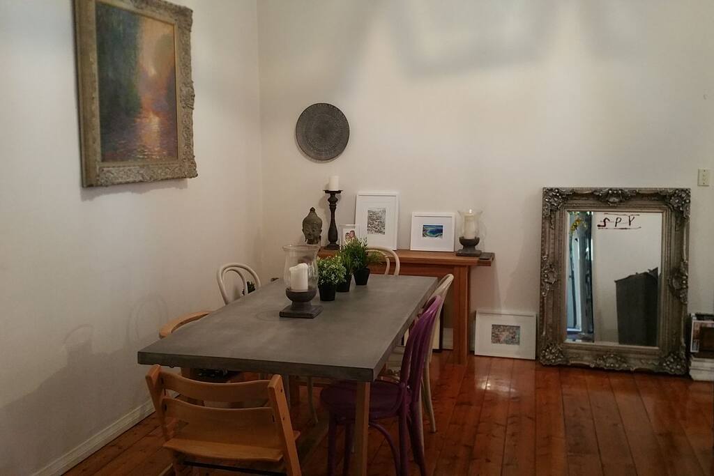 open plan dining area