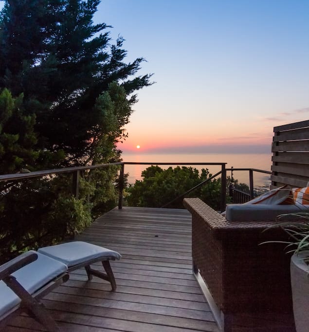 Guest house terrace ocean view