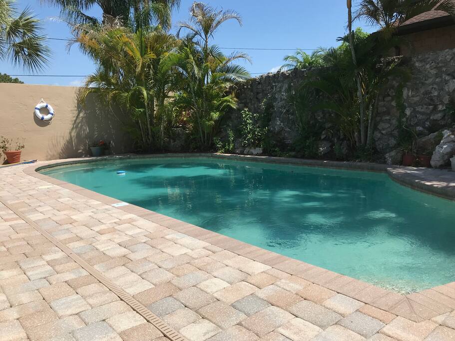Private Pool with Pavered Deck