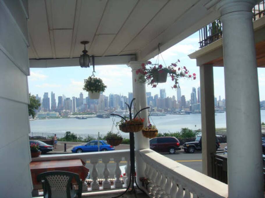 When the weather is nice, have breakfast, Lunch or dinner by the front porch. You'll love it.