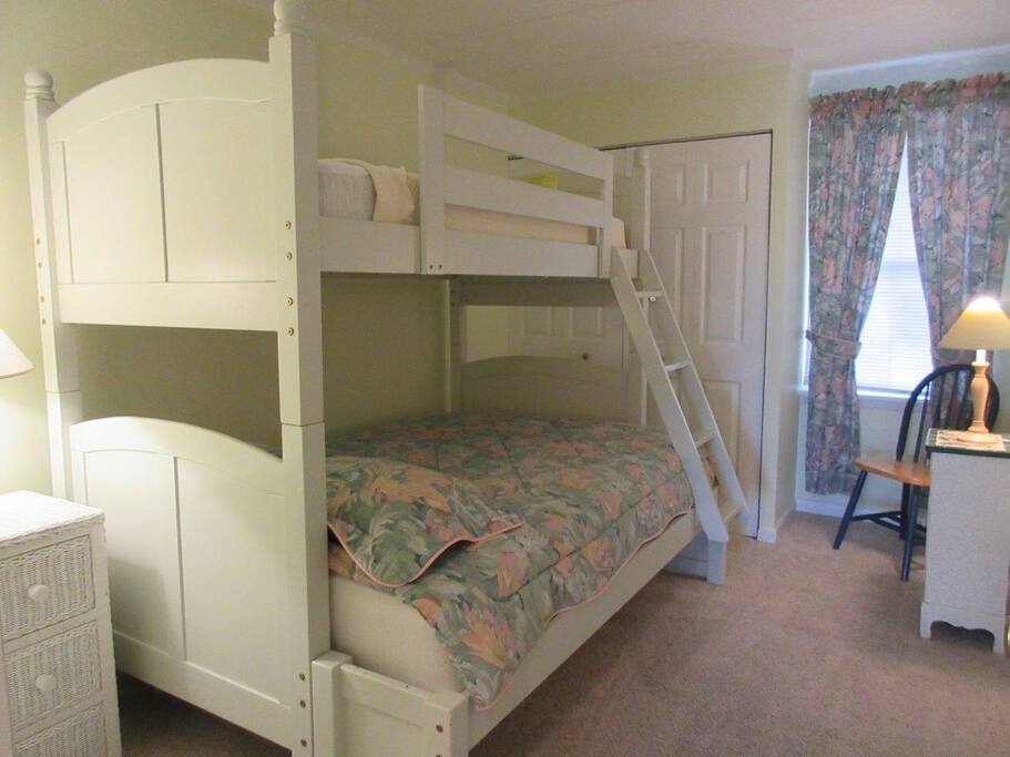 Second Bedroom- Full bed on bottom with twin on top