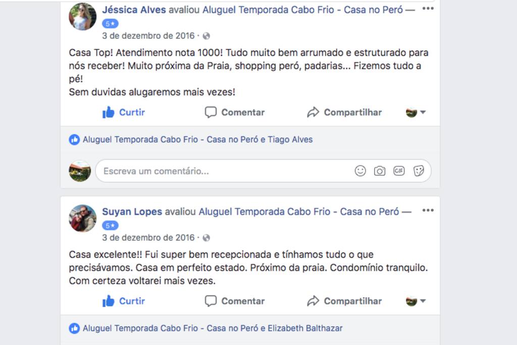 Comentário dos hóspedes