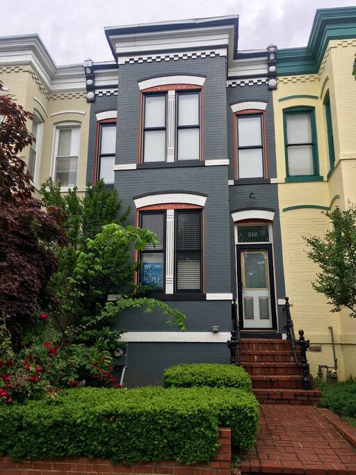 A lovely, traditional DC row house.
