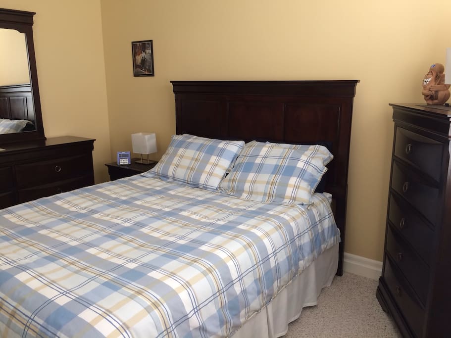 Clean Quiet Room. Equipped with small fridge and satellite TV.