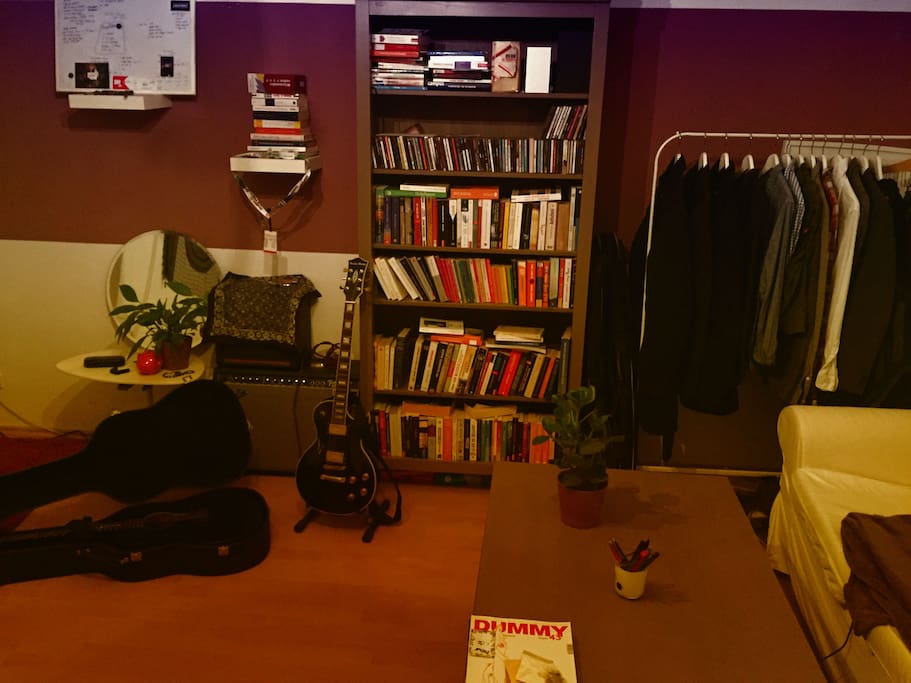 guitars and books