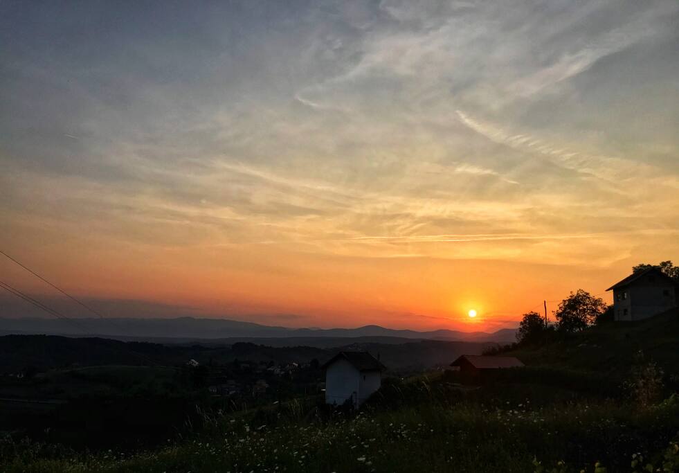 Sunset from the terase