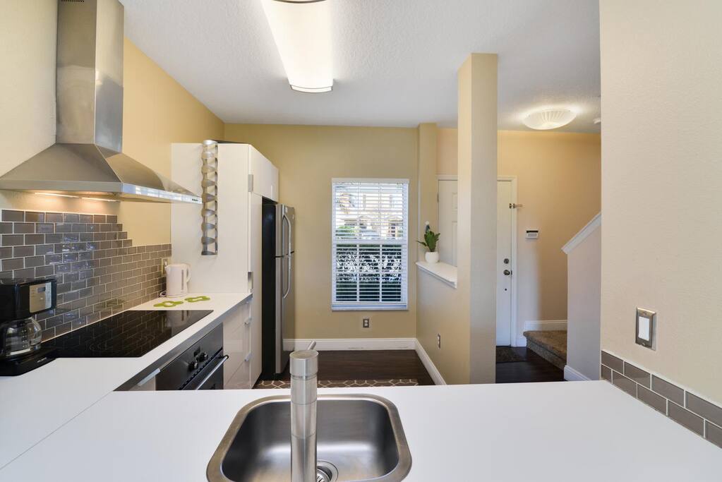 Fully equipped kitchen with everything you need to make and enjoy your own home cooked meals