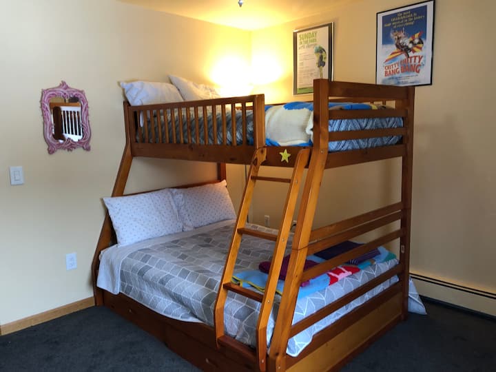 The Bunk Bed room. A twin on top and double on the bottom.