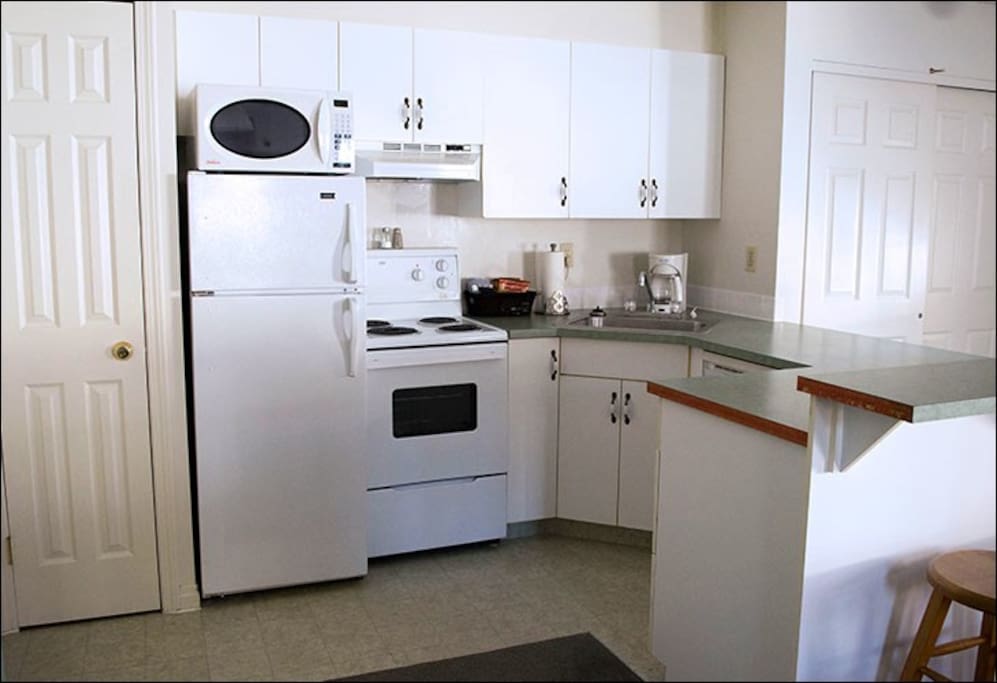 The kitchen comes equipped with everything you need to self-cater.