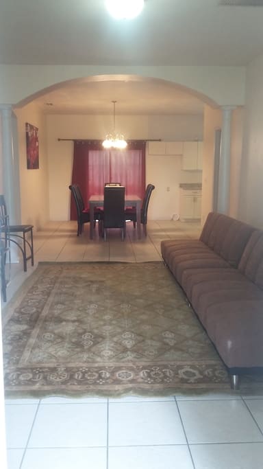 common space and dinning room