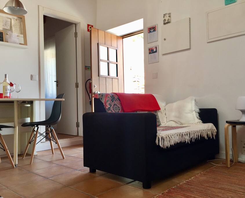 kitchen and living room