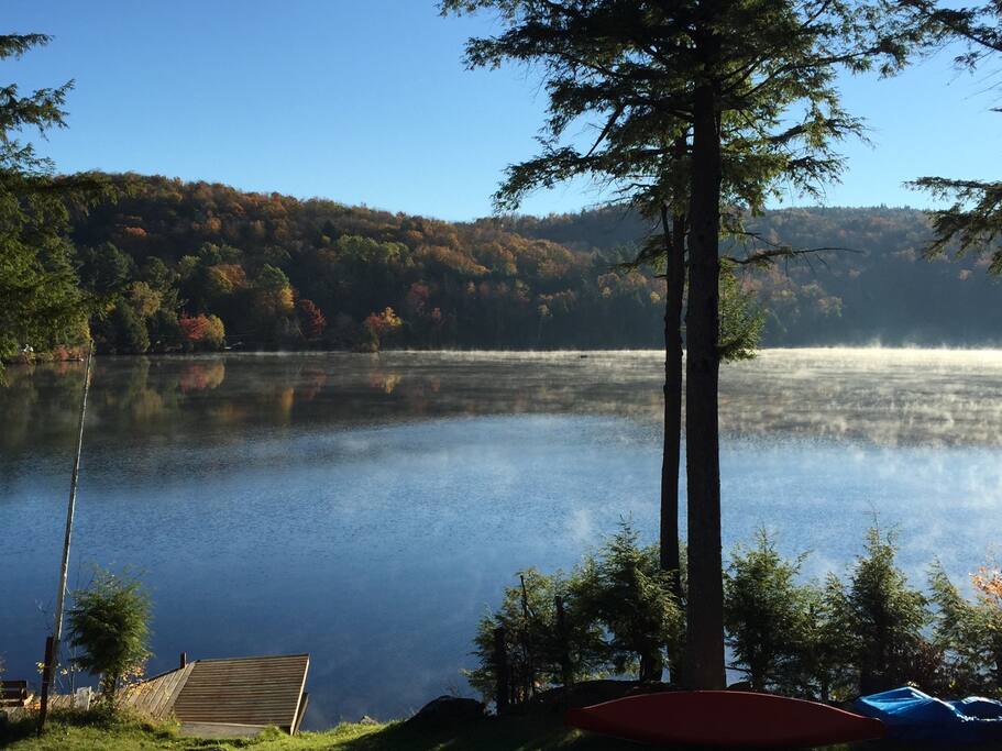 Great view from the deck where you can enjoy your morning coffee.
