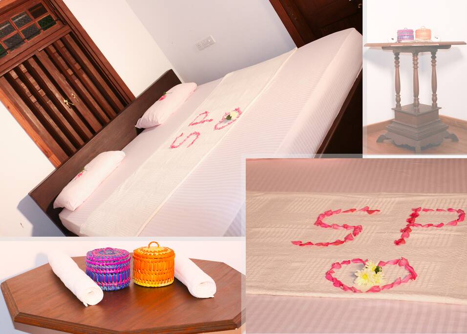 A/C bed room with wooden floor !!!