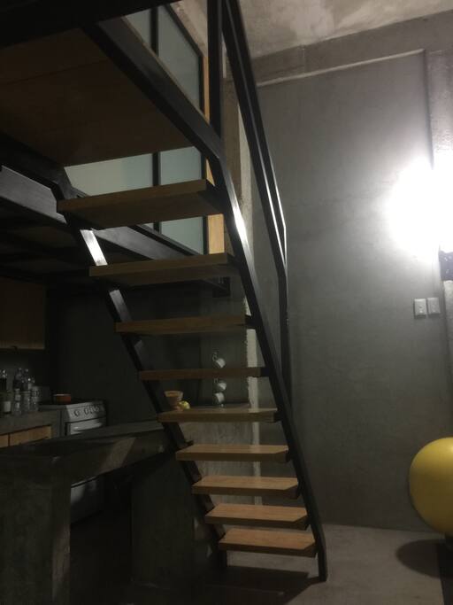 Stairs to bethrooms