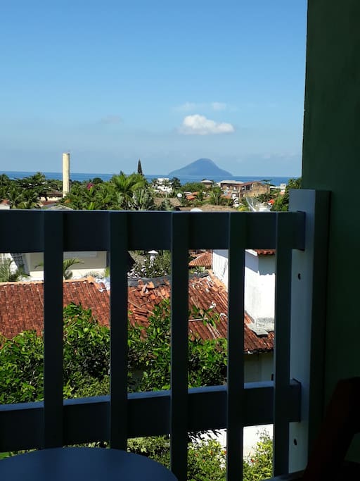 vista da varanda da suíte