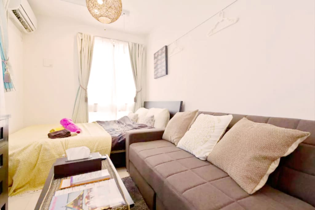 Double bed and Sofa bed