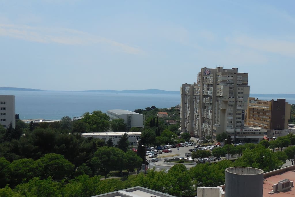 View from the balcony and lounge room