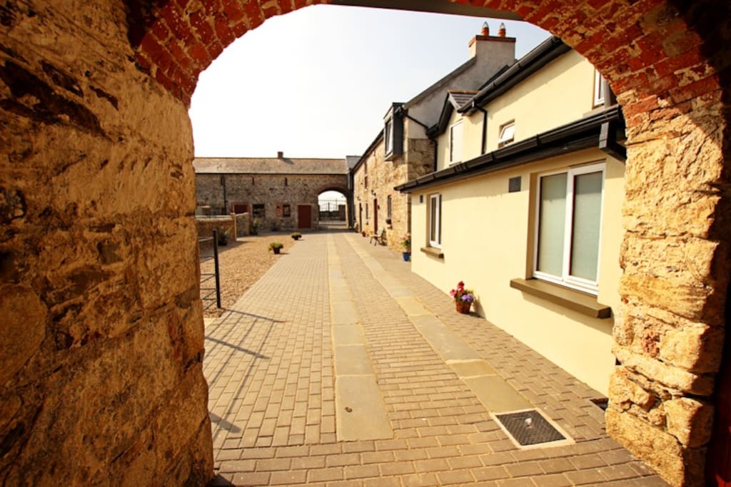 Arch leading into the Courtyard