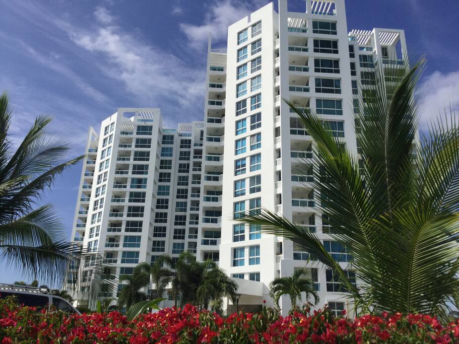 View of the Founders buildings, we're in the penthouse of Founders 2 (F2-12C)