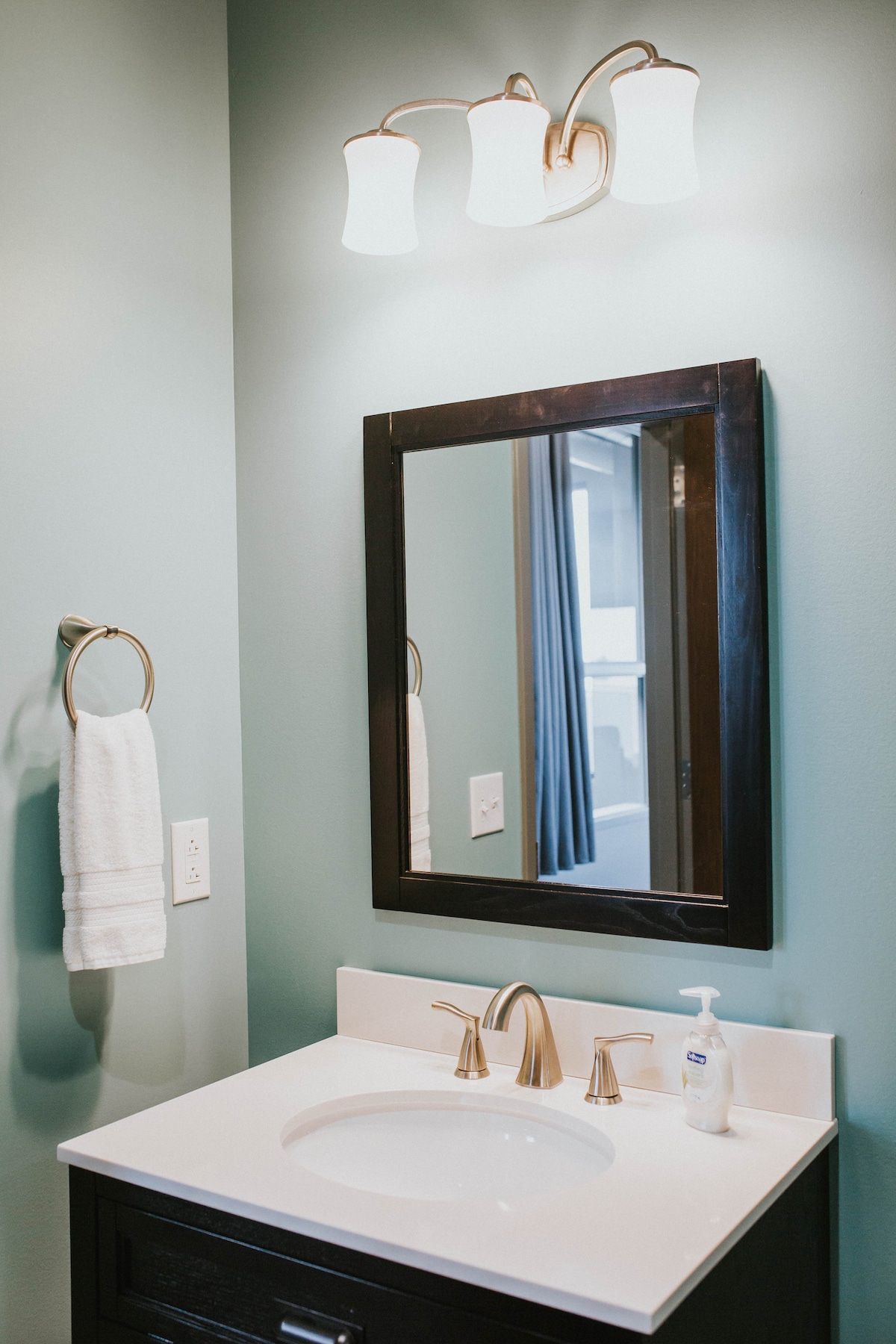 The Sky Loft bedroom with king bed near Cedar Point Sandusky