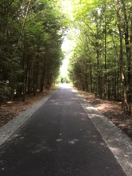 Newly build Bike Line at the edge of the property:http://www.trailkeeper.org/trail/o-w-rail-trail/