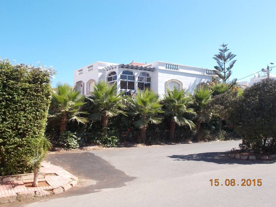 Villa vue de l'extérieur