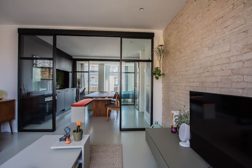Sliding steel doors