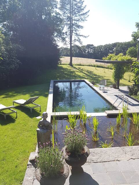 Loft in the countryside with natural swimming pool.