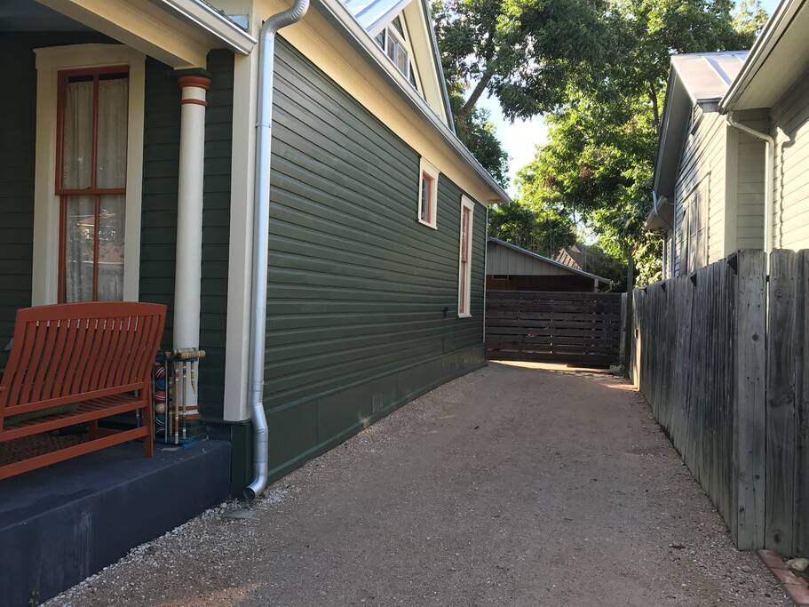 Access to King William Guest House behind secure gate
