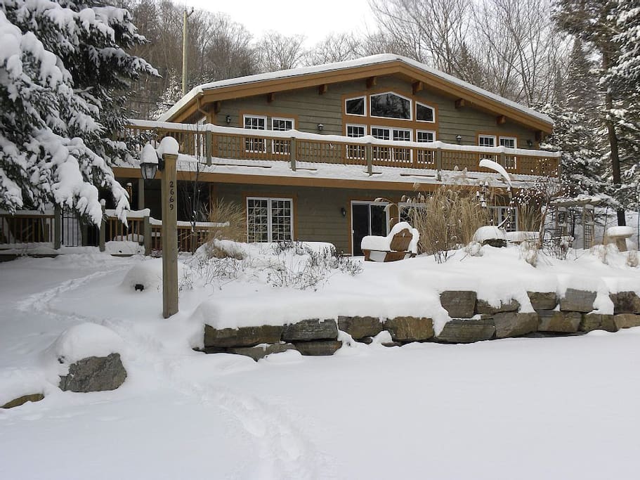 Winter scene - view from lower driveway