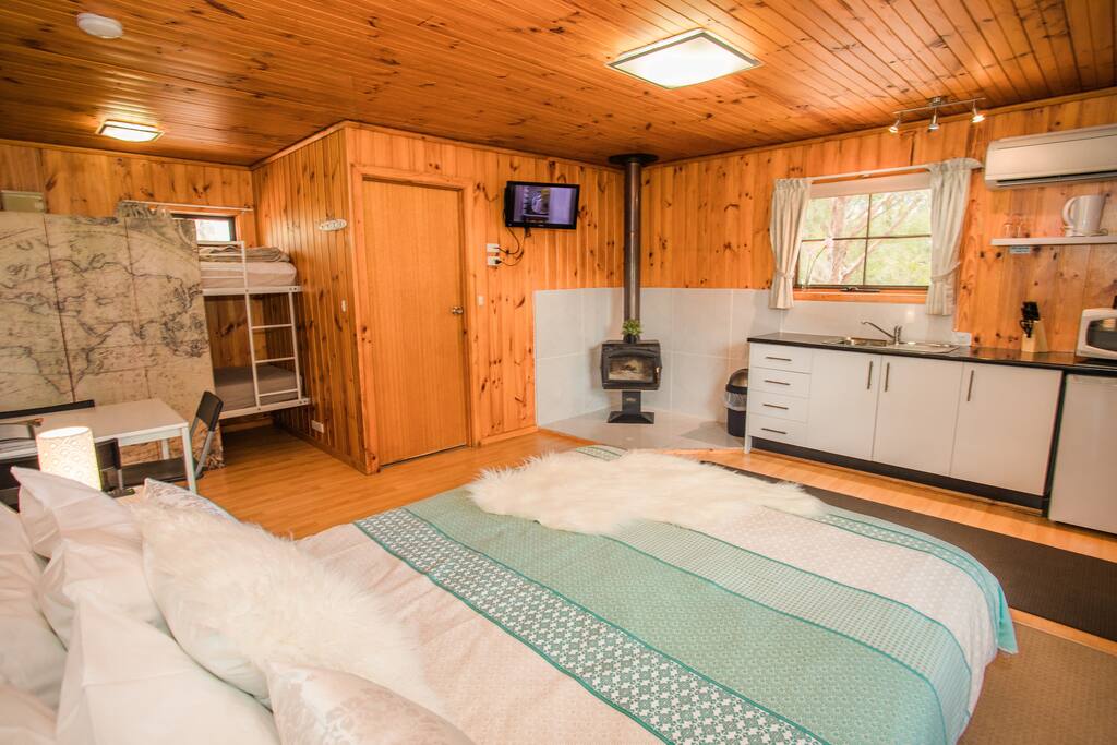 Kitchette with fire place