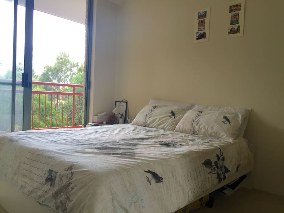comfortable bed