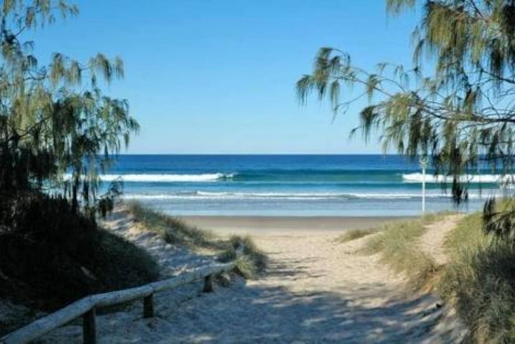 Private beach access