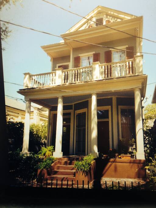 Another picture of the home from a different angle and at a different time of day/season. Park in front of the house.