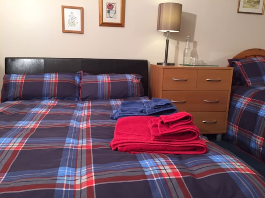 Scottish themed room to add to the feel of your holiday.