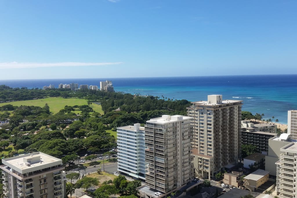 View the ocean while you eat on the lanai!