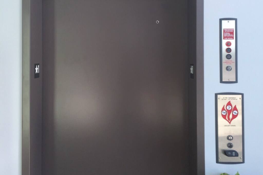 Private keyed elevator to loft