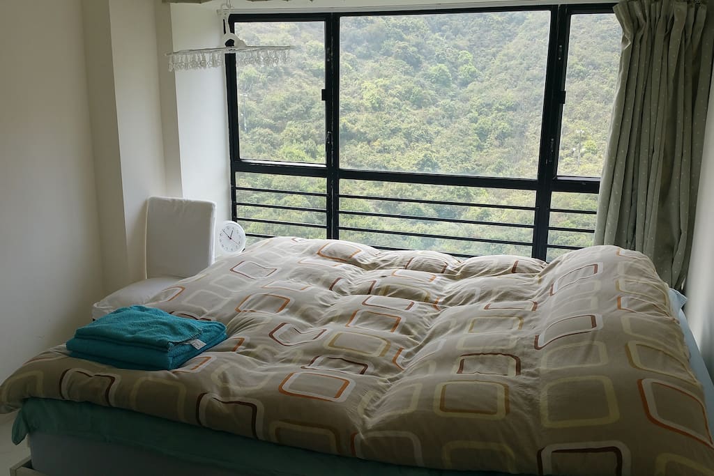 King Bedroom with beautiful mountain view