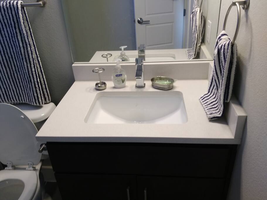 Private bath, only used by guests.