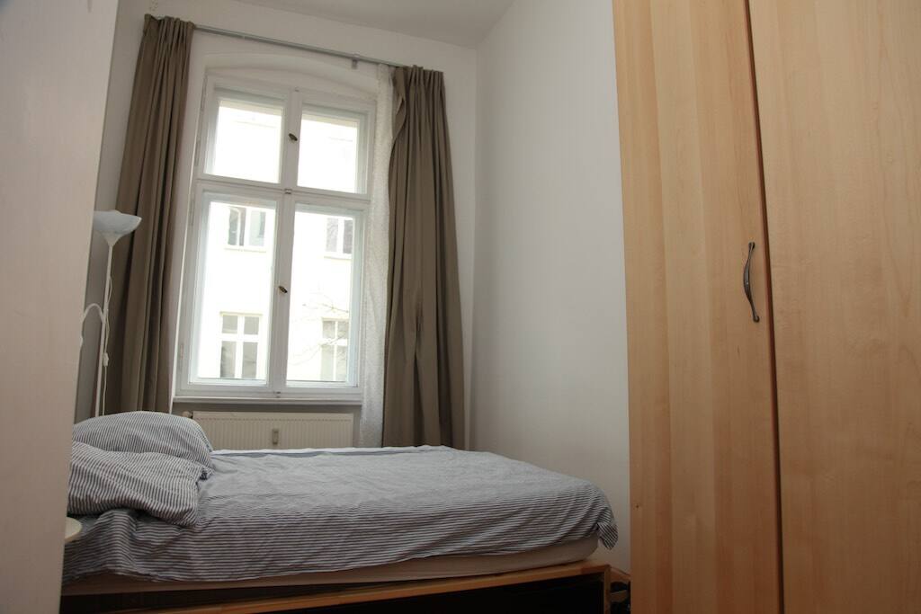 Double bed and plenty of storage for your clothes and luggage