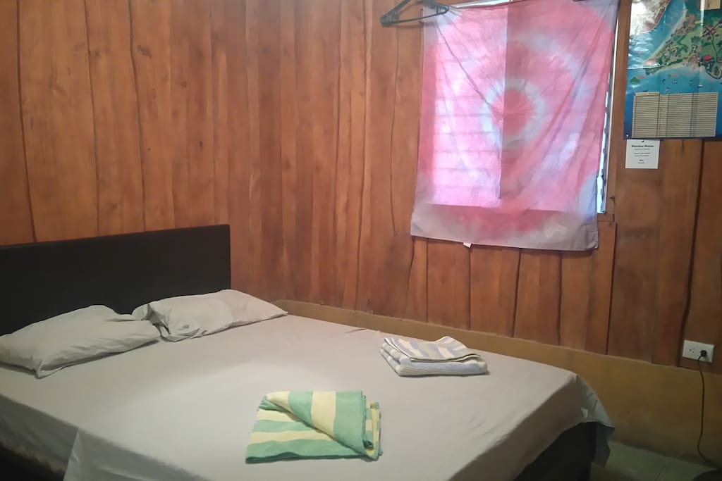 Private Room, double bed, with fan