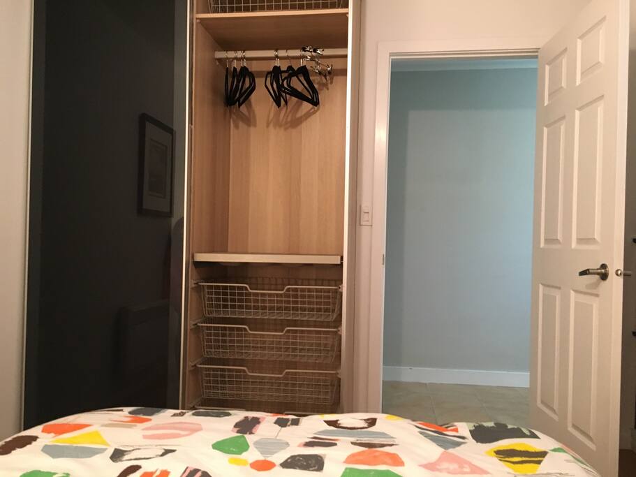 Master bedroom built in closet