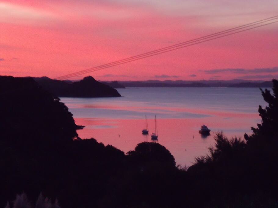 Awesome sunsets - taken from upstairs at the house