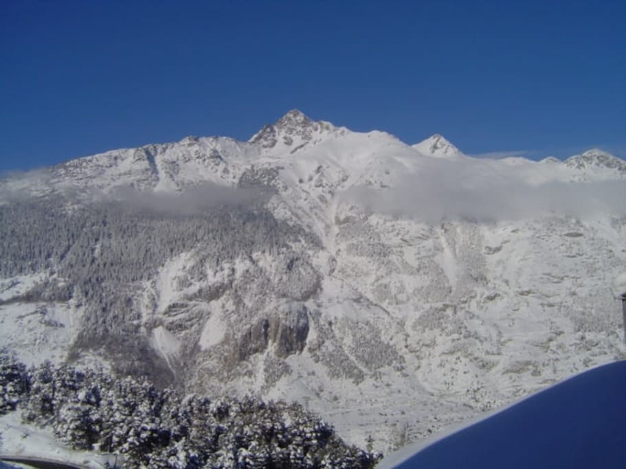 Vue du balcon : le Parc de la Vanoise
